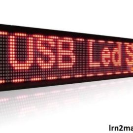 scrolling message display