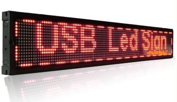 scrolling message display